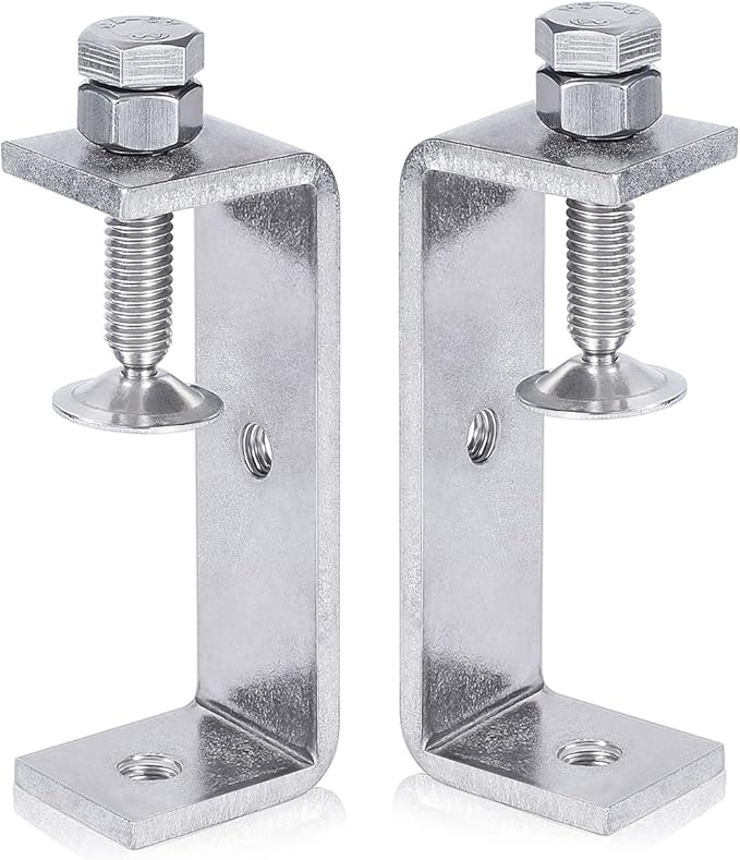 304 Stainless Steel C Clamp Tiger Clamp Woodworking Clamp Heavy Duty C-clamp With Wide Jaw Openings (65MM)，2PCS