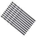 Drill Bit, 2mm Cutting Diameter, 4241 HSS Nitriding Black 118° Cutting Angle Versatile Jobber Bits - (Applications: for Drilling Plastic Wood Soft Metal), 10-Pieces