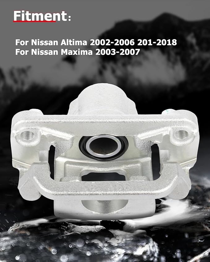 cciyu 19-B2780A Rear Left Brake Caliper Assembly w/Bracket For Nissan For Altima 2.5L 2007-2012,For Nissan For Altima 3.5L 2007-2012,For Nissan For Maxima 3.5L 2007-2008