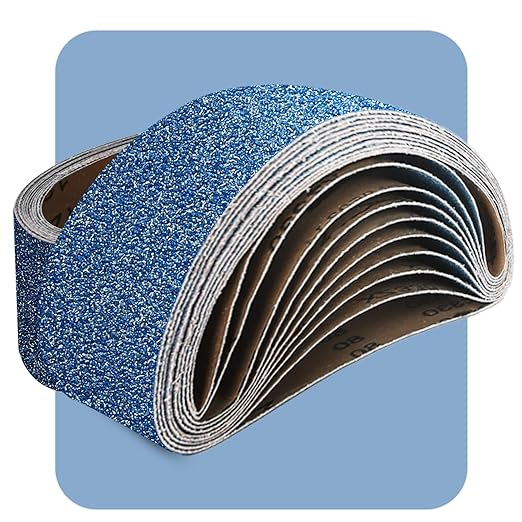 3x21 Inch Sanding Belts 20 Pcs 40 Grits Heavy Duty Belt Sander Zirconia Belt Sander Paper for Wood, Metal, Stainless Steel, Automotive, and Furniture