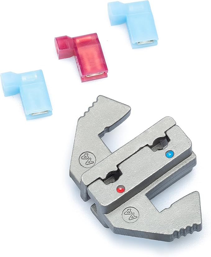 Wirefy Crimping Die for Insulated Flag Connectors - 22-14 AWG
