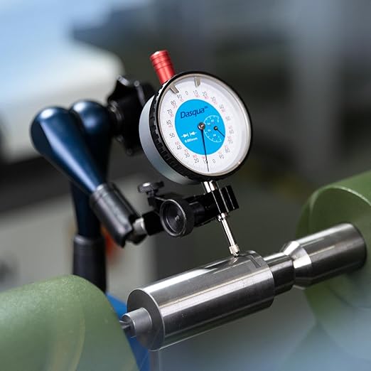 Dasqua Industrial-Strength Magnetic Base Indicator Holder with Fine Adjustment, Heavy Duty dial gage Holder with Swivel clamp, 176lb/80kg Max Pull