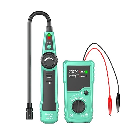 Underground Cable Locator, Wire Locator Tracer Detector, Test Short Circuit Breaker of Wall and Underground Cables, Cable Tester for Dog Fence Cables Irrigation Control Wires Telephone Line