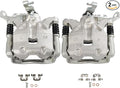 SCITOO 19B7155 19B7154 Rear Left & Right Disc Brake Calipers w/Bracket Fit For Mazda For 3 2014-2016,For Mazda For 3 Sport 2014-2016, Single Piston