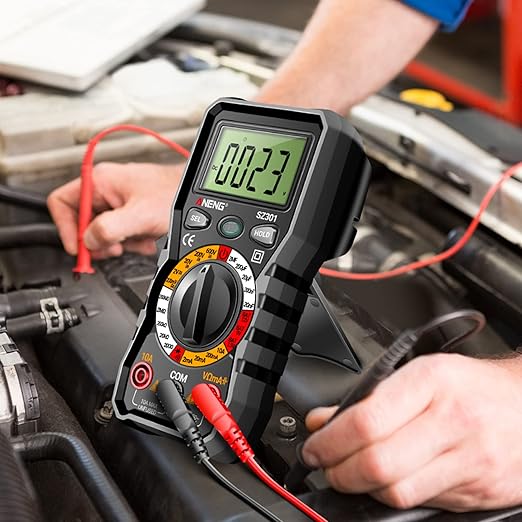 Multimeter with Voltage Tester Screwdriver Measures Non Contact Voltage Detector,Current,Resistance,Continuity,Diodes,Dual Range AC 11V/30V-1000V,Live/Null Wire Electric Tester with LCD Display