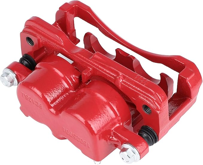 SCITOO 18-B4728 Disc Brake Caliper Assembly with Bracket Red Fit For Cadillac 2002-2006,For Chevrolet 1999-2013,For GMC 1999-2013,For Hummer 2003-2009