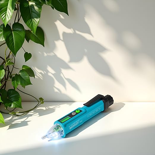 allsun Non Contact Voltage Detector,Dual Mode AC Voltage Detector 12V-1000V High/Low Sensitivity, Live Wire Finder with Flashlight, Auto Off & Buzzer Alarm for Electrical Safety GK28