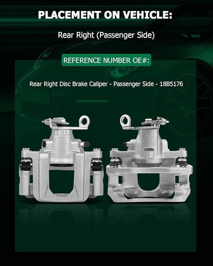 SCITOO 18B5176 Rear Right Disc Brake Caliper Assembly w/Bracket For Dodge For Journey 2009-2012