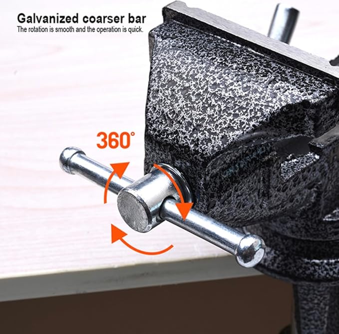 Bench Vise Heavy Duty 2.5 inch Table Clamp On Vise, Bench-Table Vice Clamp with 2-inch Jaw Width and 2 1/2 inch Jaw Opening, Woodworking Workbench Vise with Bolts & Nuts