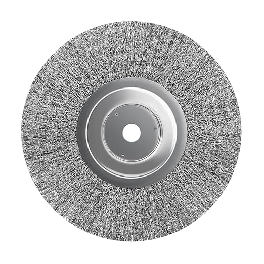 5Pcs 5 Inch Stainless Steel Wire Crimped Wheel Brush with 5/8" Bore for Angle Grinder Derusting Cleaning and Surface Polishing