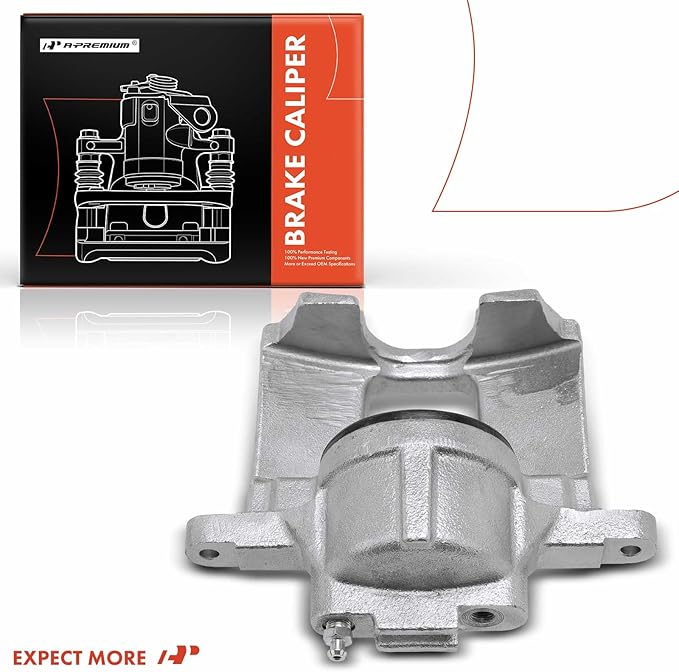 A-Premium Disc Brake Caliper Assembly Without Bracket Compatible with Select Dodge, Jeep, Ram and Volkswagen Models - Grand Caravan, Journey, Town & Country, Wrangler JK, Nitro, Routan, C/V - Front