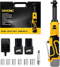 XGOLD 16.8V Cordless Ratchet Wrench 3/8 Set,40FT-LBS (45N.m) Electric Ratchet,Electric Socket Wrench With 2 Batteries,6 Sockets,1/4” Adapter And Fast Charger