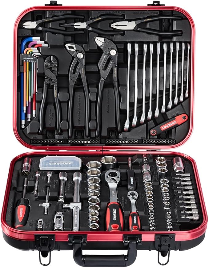 TRUE MECHANIC™ 169-Piece Mechanics Tool Set and Socket Set, Gift Series, Professional Metric Set