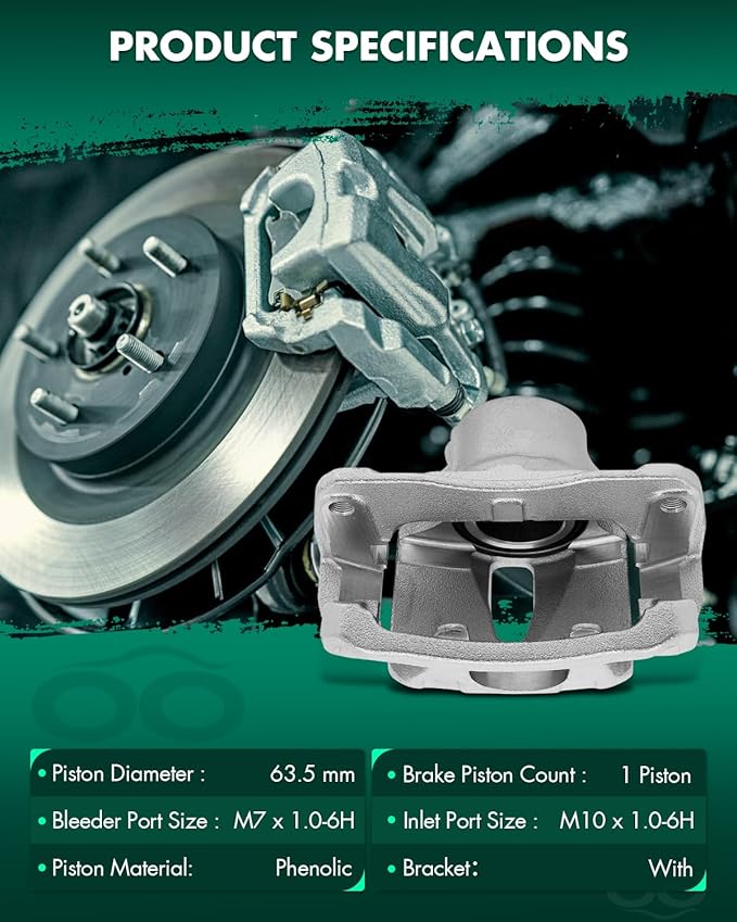 SCITOO 19B3128 Front Left Disc Brake Caliper Assembly w/Bracket For Lexus For ES350 2007-2011 2016-2018,For Toyota For Avalon 2008-2018,For Toyota For Camry 2007-2017