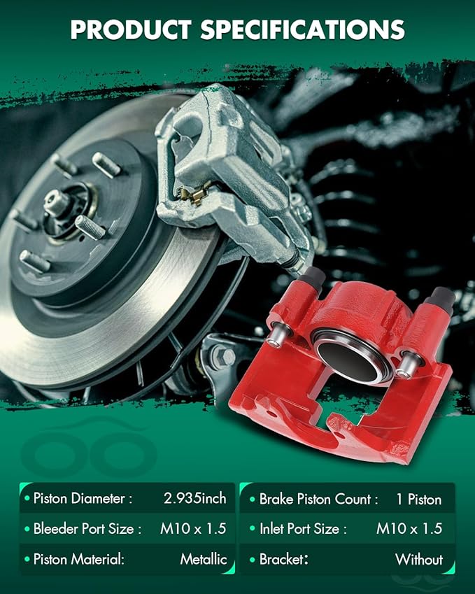 SCITOO Front Left Brake Caliper Without Bracket 184300 Compatible For Cadillac 1990-1993 1997-2000 For Chevrolet 1988-2002 For Dodge 1994-1999 For GMC 1988-2002