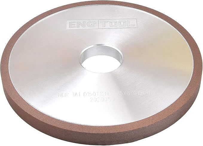 MaxTool Dia 5" 1A1 Diamond Plain Wheel Abrasive Grinding Wheel Thick 1/2" Grit#150 Resin Bond; NDR1A1D5T12X6G15M