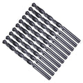 Drill Bit, 6.7mm Cutting Diameter, 4241 HSS Nitriding Black 118° Cutting Angle Versatile Jobber Bits - (Applications: for Drilling Plastic Wood Soft Metal), 10-Pieces