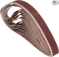 10 Pcs Sanding Belts 1 x 18 Inch 320 Grit Aluminum Oxide Abrasive Sandpaper for Belt Sander Metal Grinding Wood Working Weld Rust Removal