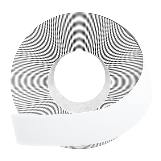 GSCIT Club White Edge Banding, 2 inch x 50ft Melamine Edge Banding with Hot Melt Adhesive Preglued Cabinet Edge Banding Flexible White Veneer Edging