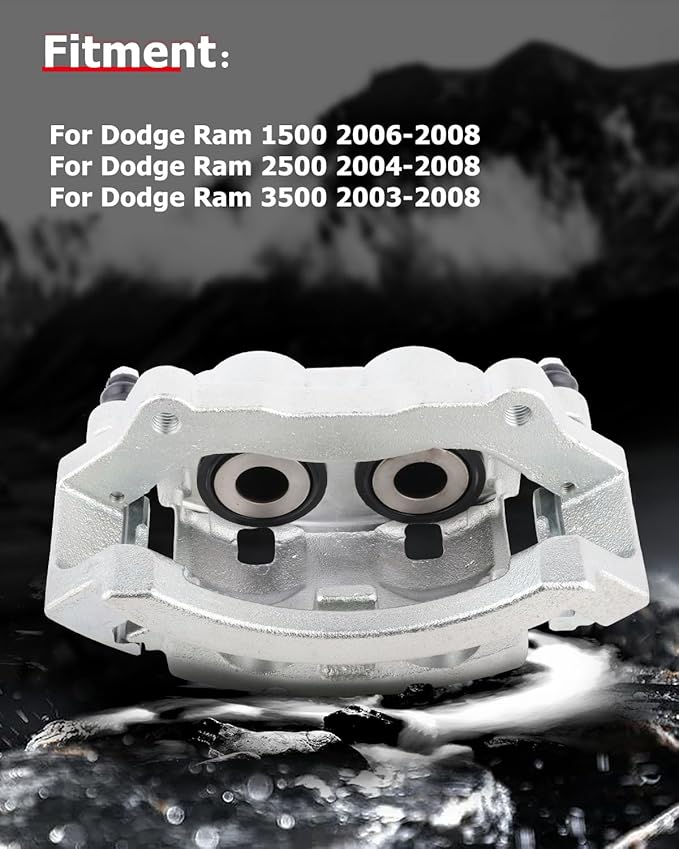 cciyu Rear Left & Right Brake Calipers Assembly w/Bracket 18-B4895 18-B4894 2006-2008 For Dodge For Ram 1500,2003-2008 For Dodge For Ram 2500,2003-2008 For Dodge For Ram 3500