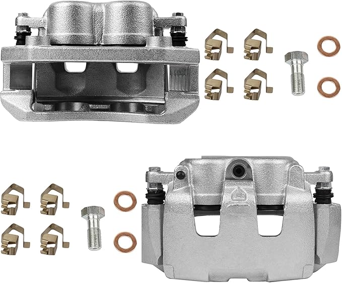 SCITOO 18B5009 18B5008 Front Left & Right Disc Brake Calipers Assembly w/Bracket For Dodge For Dakota 2005-2008,For Dodge For Ram 1500 2006-2008,For Mitsubishi For Raider 2006-2009