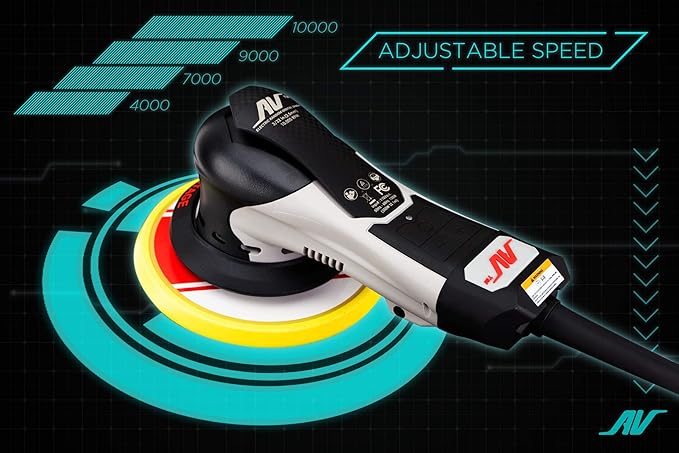AirVANTAGE 5" Palm-Style, 2nd Generation Advanced Electric Sander Non-Vacuum with Low-Profile Pad (3/16- Hook & Loop)