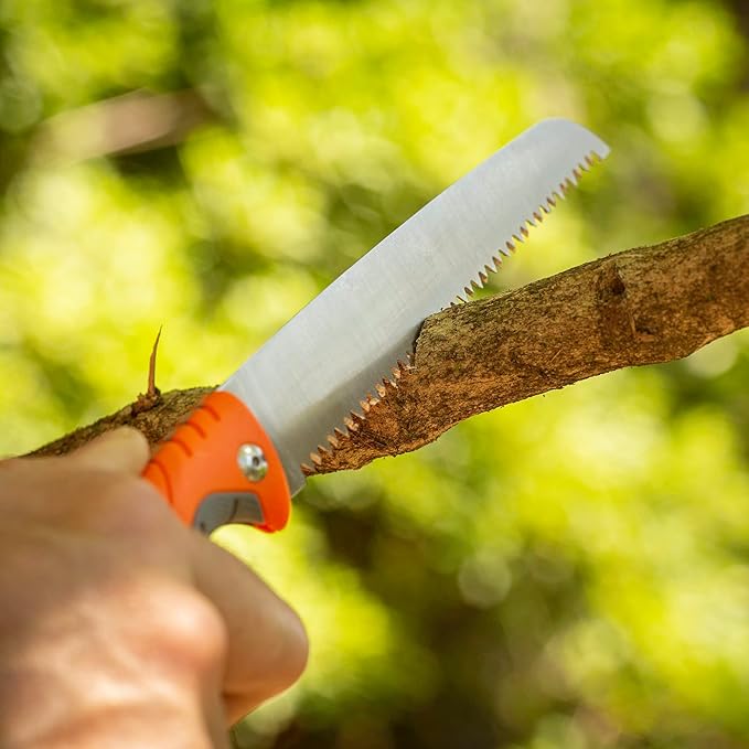 Smith’s 51366 EdgeSport 6” Folding Bone Saw - Stainless Steel + Lock-Back Handle - Field Dressing Deer & Elk - Hunting Outdoorsmen - Lightweight & Packable