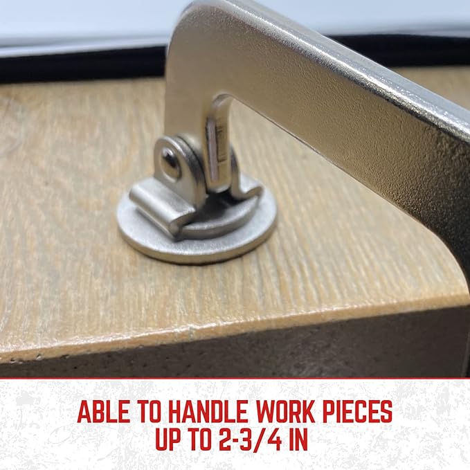 3" Metal Face Clamps for Woodworking - (Pack of 2) Heavy Duty C-Type Wood Clamp Tools with Ergonomic Grip for DIY, Pocket Hole Joinery, Cabinetry, Welding, Carpentry