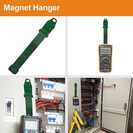 Makeronics 12-in-1 Multimeter Test Lead Kit with with Magnet Hanger Kit and Soft Case for Electronic Specialties Automotive Multimeter Voltmeter Clamp Meter | 4 PCS Non-Destructive Back Probes