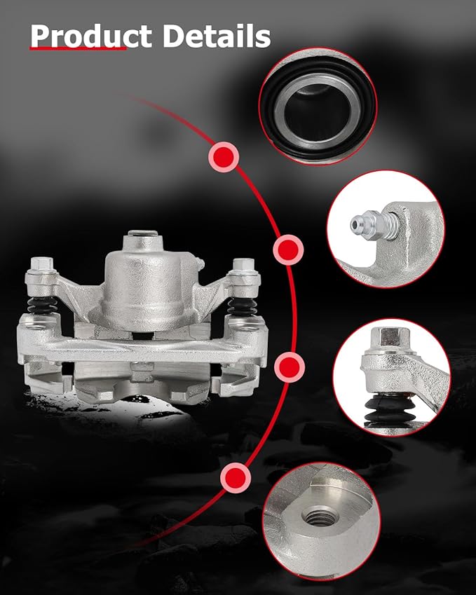 cciyu 18B4644 18B4645 Rear Left & Right Brake Calipers With Bracket For Buick,For Chevy,For Oldsmobile,For Pontiac