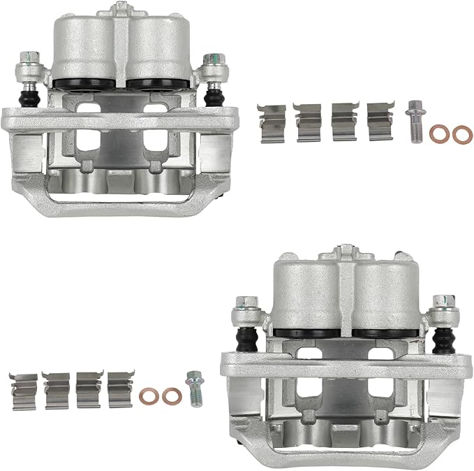 SCITOO 18B5026 18B5027 Front Left & Right Disc Brake Calipers Assembly w/Bracket For Ford For Edge 2007-2009