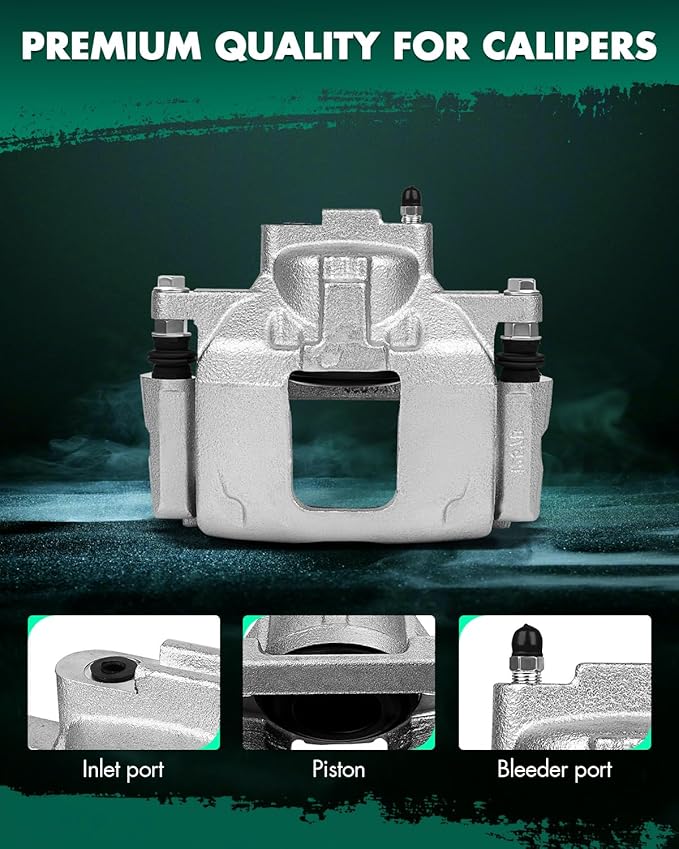SCITOO Front Left Brake Caliper With Bracket 18B5044 Compatible For Chrysler 2008-2012 For Dodge 2007-2016 For Jeep 2007-2012 For Ram 2012 For Volkswagen 2009-2012