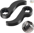 2Pcs Pry Bar Wrench Adapter & Ratchet Pry Bar Attachment for 1/2" 8pt Square Profile, Crowbar Adapter Head, Tight Space Half Shaft Removal Car Repair Tools