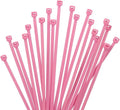 XINGO 1000 PCS 8 inch Cable Zip Ties, 18lb Strength, Small Tie Wraps Self-Locking Nylon Zip Ties for Indoor and Outdoor Use (Pink)