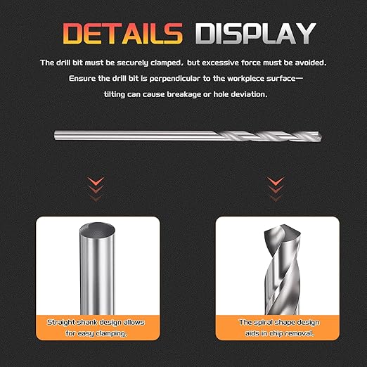 Drill Bit, 1.8mm Cutting Diameter, 4241 HSS 118° Cutting Angle Uncoated Bright Versatile Jobber Bits - (Applications: for Drilling Plastic Wood Soft Metal), 10-Pieces