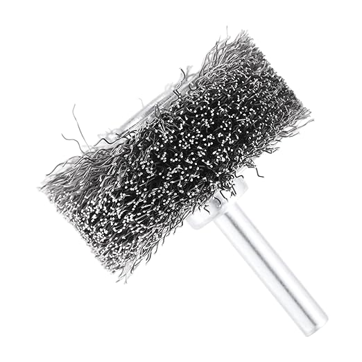 dophee 2Pcs 2 Inch Wire Wheel Brush for Drill Attachment 0.0118" Coarse Crimped Carbon Steel Wire 1/4 Inch Round Shank Wire Wheel Brush for Rust Corrosion Paint Removal