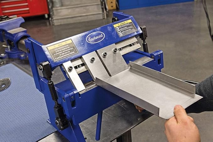 Eastwood 12 Inch Precision Box and Pan Sheet Metal Brake | Adjustment Box with 5 Adjustable Fingers | Folds & Bends up to 20 Gauge Steel 16 Gauge Aluminum or 24 Gauge Stainless Steel