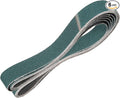 HARFINGTON 2 x 72 Inch Sanding Belts, 6 Pcs 40 Grit Zirconia Abrasive Belt Sander File Belt for Woodworking, Metal Polishing, Knife Sharpener