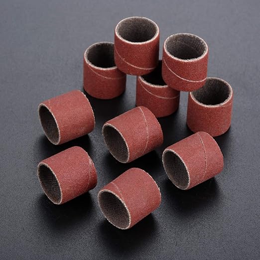 100 PCs Sanding Bands 320 Grit Drums Sleeves For DREMEL Rotary Tools 12CM