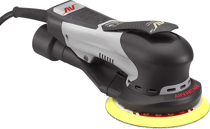AirVANTAGE 5" Palm-Style, 2nd Generation Industrial Advanced Electric Sander Central-Vacuum with Low-Profile Pad (3/32- Hook & Loop)