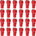 PATIKIL 5 mm Stop Peg Lock, 25 Pcs Pegboard Hooks Anti Sweep Theft Hook Locks Plastic Pegs for Mobile Accessories Shop Clothes Retail Security Display, Red