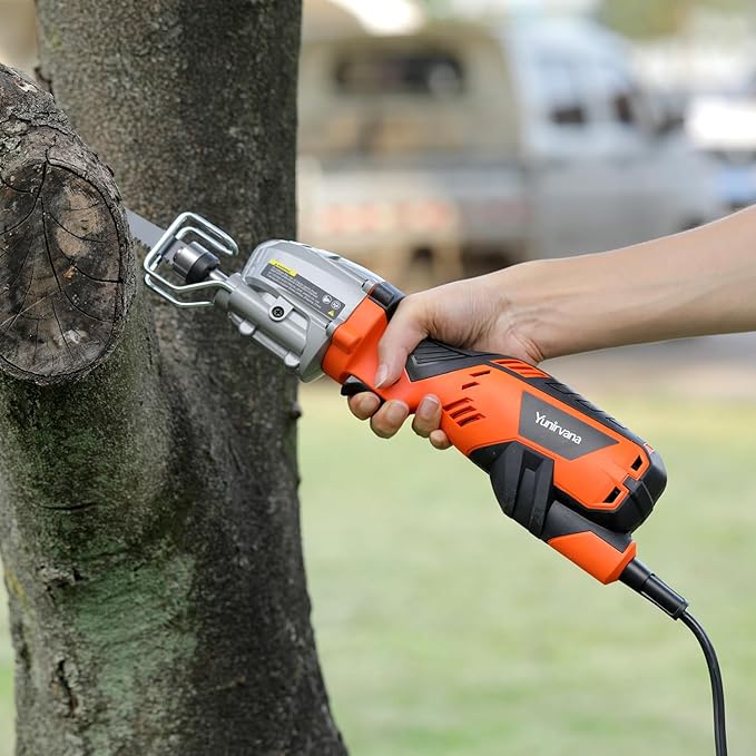 5.0 Amp Variable-Speed Corded Reciprocating Saw - 3000spm for Versatile Cutting, 1/2" Stroke Length, Up to 4-1/2" Cutting Capacity for Wood and Metal