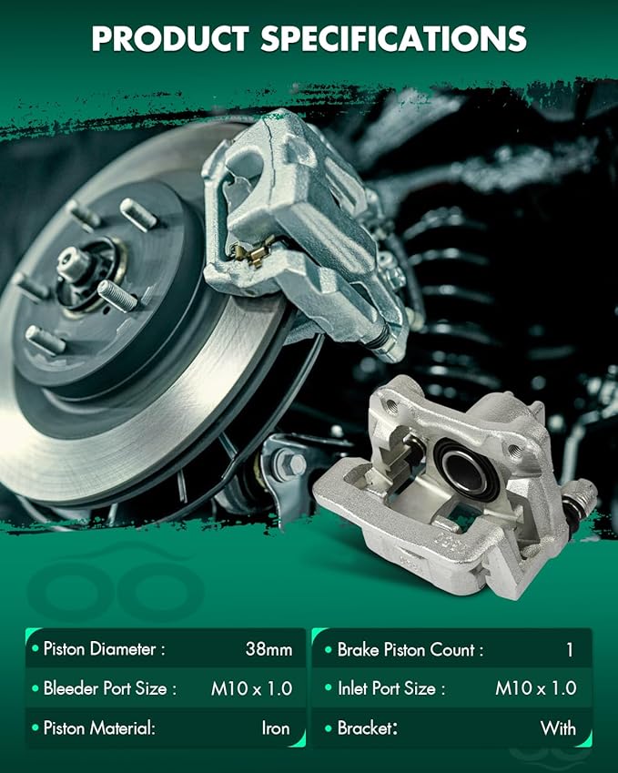 SCITOO Rear Right Brake Caliper With Bracket 19B2674 Compatible For Acura RSX 2002-2006