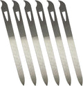 Nail Files for Natural Nails (6 Pack), Metal Nail File 5.5’’ Stainless Steel Thin Durable Nail Filer with Curved Sharp Pointed Tip Double Sided Manicure Pedicure Toenails Tools