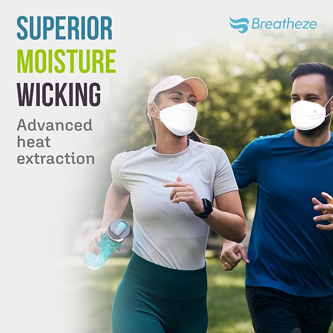 Breatheze KN95 Face Masks Made in USA - Face Masks Disposable KN95 Mask - FDA Registered Masks