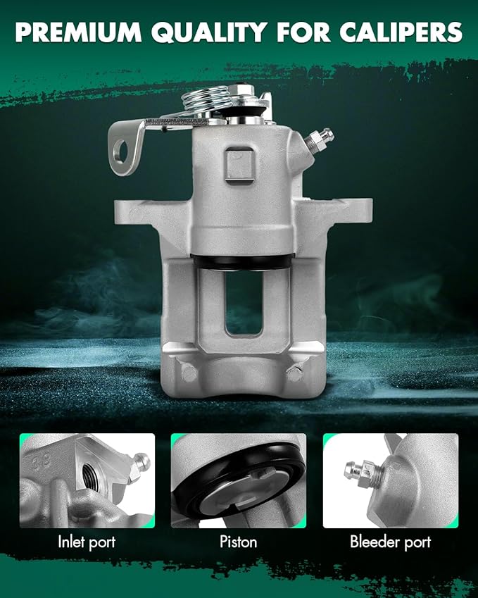 SCITOO Rear Left Brake Caliper Without Bracket 192577 Compatible For Audi For A3 1999-2003,For TT 2000-2006,For Volkswagen For Type 1 2000-2010,For Type 1 Cabrio 2010,For Golf 2000-2006,For R32 2003