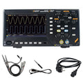 OWON Digital Oscilloscope with 4 Channels and Screen 7 inch / 18 cm, TFT-LCD Display, Portable Professional Oscilloscope Kit with 1GS/s Sampling Rate, Bandwidth 200MH, SDS220