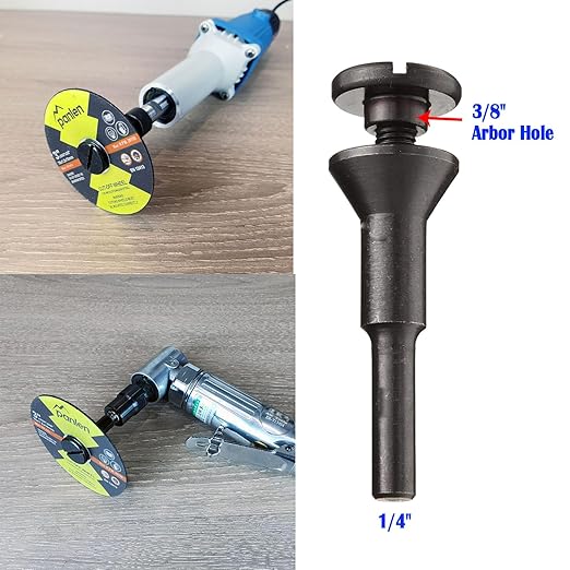 3inch 10 Pack Die Grinder Cutting Disc and Mounting Mandrel Kit 1/4" 3/8" Arbor
