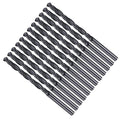 Drill Bit, 4.3mm Cutting Diameter, 4241 HSS Nitriding Black 118° Cutting Angle Versatile Jobber Bits - (Applications: for Drilling Plastic Wood Soft Metal), 12-Pieces