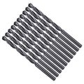 Drill Bit, 4.5mm Cutting Diameter, 4241 HSS Nitriding Black 118° Cutting Angle Versatile Jobber Bits - (Applications: for Drilling Plastic Wood Soft Metal), 10-Pieces